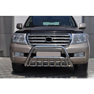 Priekšējais bullbar WT002 (nerūsējošais tērauds) Toyota Land Cruiser 200 2007–2021 foto 4