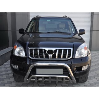 Zems bullbar aizsargstienis WT002 (nerūsējošais tērauds) Toyota Land Cruiser Prado 120 2002–2009 foto 1