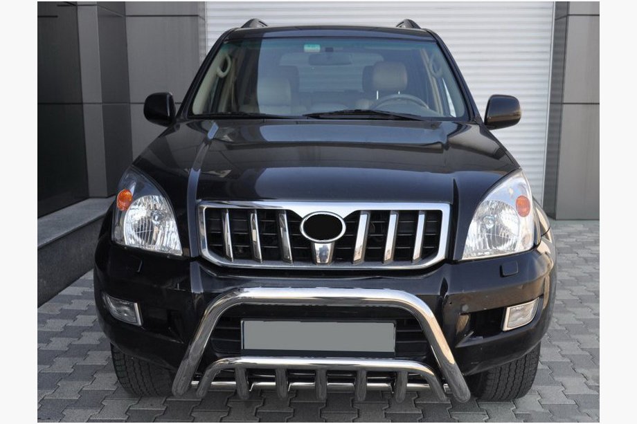 Toyota Land Cruiser Prado 120 2002–2009 Zems bullbar aizsargstienis WT002 (nerūsējošais tērauds) Image