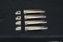 Toyota Land Cruiser Prado 120 2002–2009 Hromēti durvju rokturu uzlikas (nepilns komplekts, 3 gab., plastmasa) foto 1