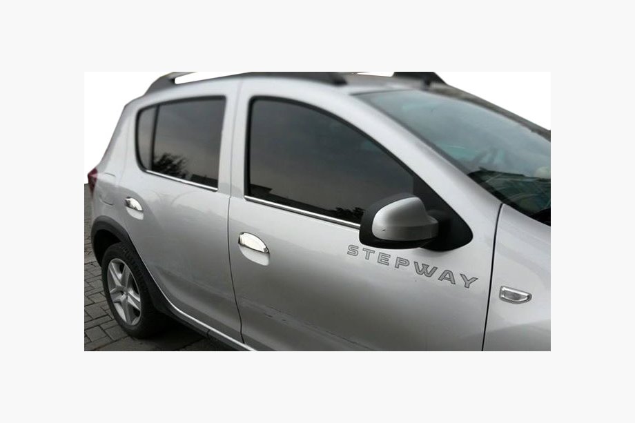 Renault Sandero 2013–2022 Durvju rokturu uzlikas (4 gab., nerūs.) OmsaLine – itāļu nerūsējošais tērauds Image