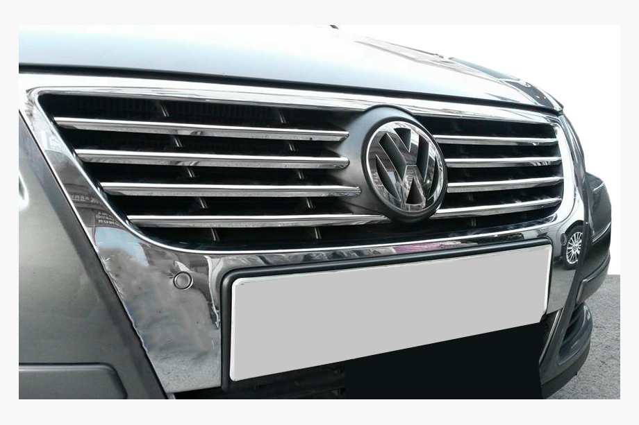 Volkswagen Passat B6 2006–2012 Priekšējā režģa uzlikas (8 gab., nerūsējošais tērauds) Image