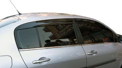 Renault Megane II 2004–2009 Logu vēja deflektori SD (4 gab., Perflex Sport) foto 4