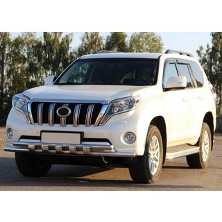 Priekšējais aizsargstienis ST015 (nerūsējošais tērauds) Toyota Land Cruiser Prado 150 2009–2023 foto 1