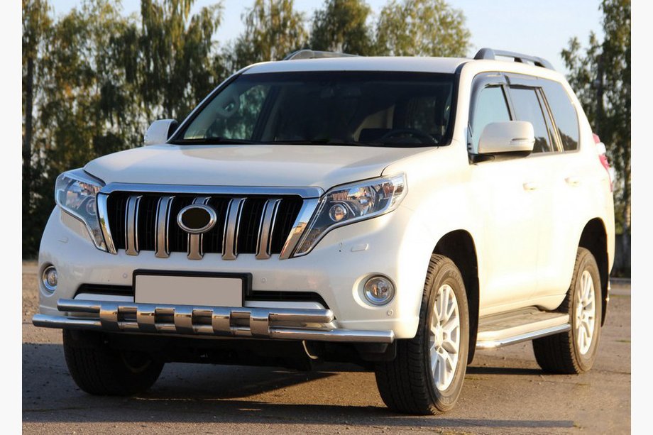 Toyota Land Cruiser Prado 150 2009–2023 Priekšējais aizsargstienis ST015 (nerūsējošais tērauds) Image