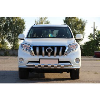 Priekšējais aizsargstienis ST015 (nerūsējošais tērauds) Toyota Land Cruiser Prado 150 2009–2023 foto 2