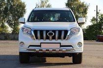 Toyota Land Cruiser Prado 150 2009–2023 Priekšējais aizsargstienis ST015 (nerūsējošais tērauds) foto 2
