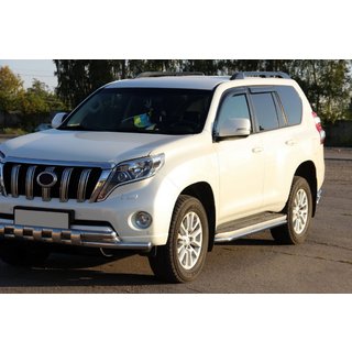 Priekšējais aizsargstienis ST015 (nerūsējošais tērauds) Toyota Land Cruiser Prado 150 2009–2023 foto 3
