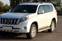 Toyota Land Cruiser Prado 150 2009–2023 Sānu sliekšņu aizsargi BB004 (2 gab., nerūs. tērauds) foto 2