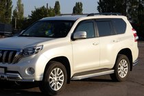 Toyota Land Cruiser Prado 150 2009–2023 Sānu sliekšņu aizsargi BB004 (2 gab., nerūs. tērauds) foto 3