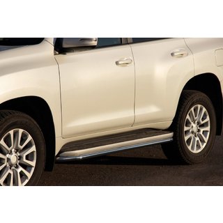 Sānu sliekšņu aizsargi BB004 (2 gab., nerūsējošais tērauds) Toyota Land Cruiser Prado 120 2002–2009 foto 1