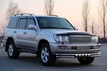 Toyota Land Cruiser 100 1998–2007 Priekšējā aizsargstanga ST015 (nerūsējošais tērauds) foto 3