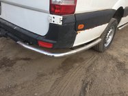 Volkswagen Crafter 2006–2016 Sānu caurules aiz aizmugurējā riteņa, leņķveida (2 gab., nerūsējošais tērauds) Vidējā riteņu bāze foto 2
