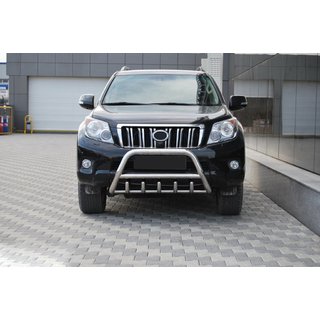 Priekšējais bullbar WT003 (nerūsējošais tērauds) Toyota Land Cruiser Prado 150 2009–2023 foto 2