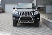 Toyota Land Cruiser Prado 150 2009–2023 Priekšējais bullbar WT003 (nerūsējošais tērauds) foto 2