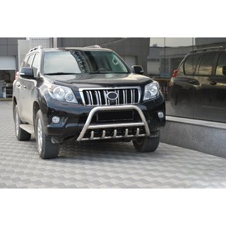 Priekšējais bullbar WT003 (nerūsējošais tērauds) Toyota Land Cruiser Prado 150 2009–2023 foto 3