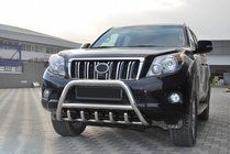 Toyota Land Cruiser Prado 150 2009–2023 Priekšējais bullbar WT003 (nerūsējošais tērauds) foto 5