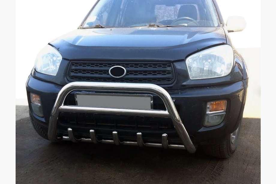 Toyota Rav 4 2001–2005 Priekšējais bullbar WT003 (nerūsējošais tērauds) Image
