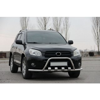Priekšējais aizsargstienis WT-ST15 (nerūsējošais tērauds) Toyota Rav 4 2006–2013 foto 2