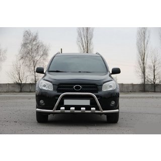 Priekšējais aizsargstienis WT-ST15 (nerūsējošais tērauds) Toyota Rav 4 2006–2013 foto 3