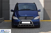 Mercedes Viano 2004–2014 Priekšējais aizsargstienis (bullbar) WT003/004 (nerūsējošais tērauds) 60 mm, ar uzrakstu foto 4