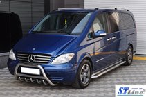 Mercedes Viano 2004–2014 Priekšējais aizsargstienis (bullbar) WT003/004 (nerūsējošais tērauds) 60 mm, ar uzrakstu foto 5