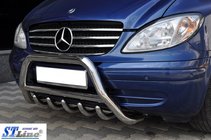 Mercedes Viano 2004–2014 Priekšējais aizsargstienis (bullbar) WT003/004 (nerūsējošais tērauds) 60 mm, ar uzrakstu foto 6