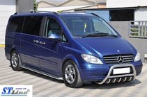 Mercedes Viano 2004–2014 Priekšējais aizsargstienis (bullbar) WT003/004 (nerūsējošais tērauds) 60 mm, ar uzrakstu foto 8