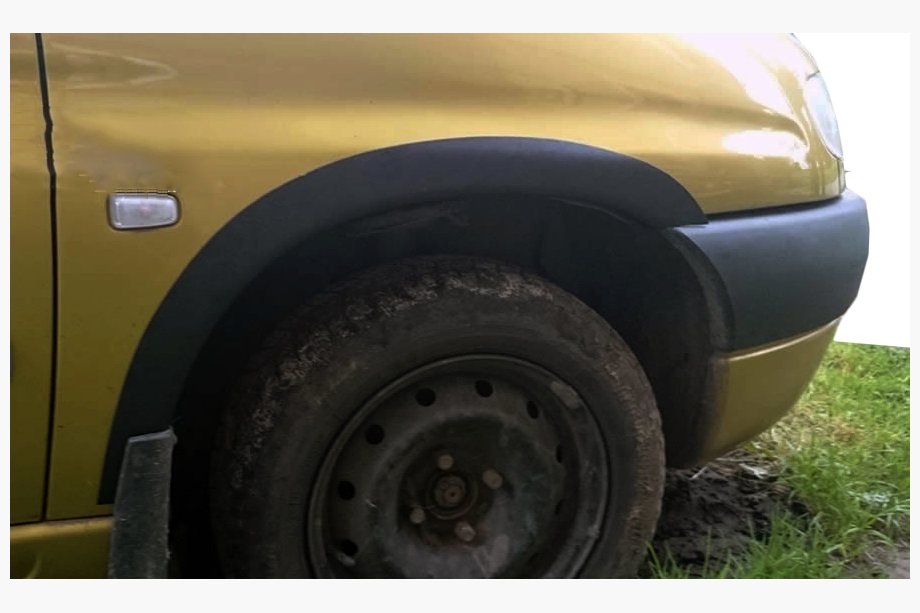 Peugeot Partner 1996–2008 Plastmasas riteņu arku uzlikas (4 gab., melnas) Image