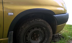 Peugeot Partner 1996–2008 Plastmasas riteņu arku uzlikas (4 gab., melnas) foto 1