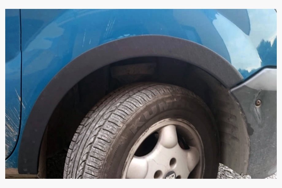 Renault Kangoo 1998–2008 Riteņu arku uzlikas (4 gab., melnas) Metāls Image