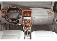 Kia Rio 2000–2005 Paneļa uzlikas (2000-2002) Alumīnijs foto 2