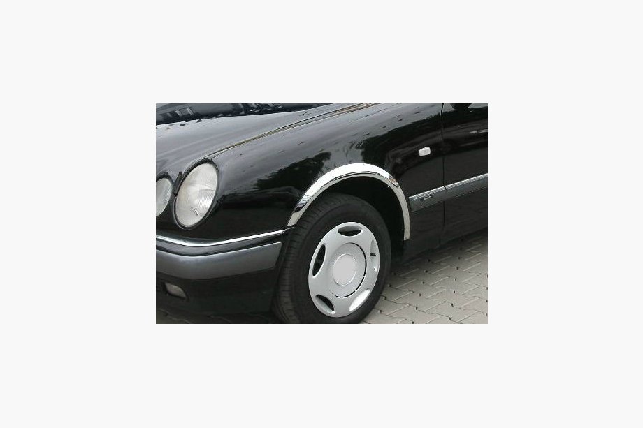 Mercedes E-class W210 1995–2002 Riteņu arku uzlikas (4 gab., nerūsējošais tērauds) Image