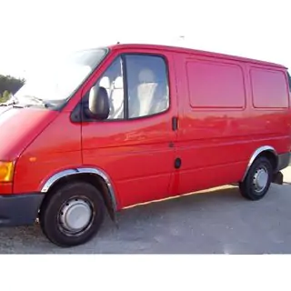 Riteņu arku uzlikas (4 gab., nerūsējošais tērauds) Ford Transit 1991–2000 foto 1