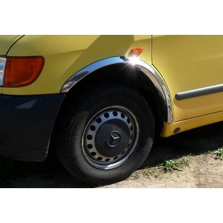 Riteņu arku uzlikas (4 gab., nerūsējošais tērauds) Mercedes Vito W638 1996–2003 foto 2