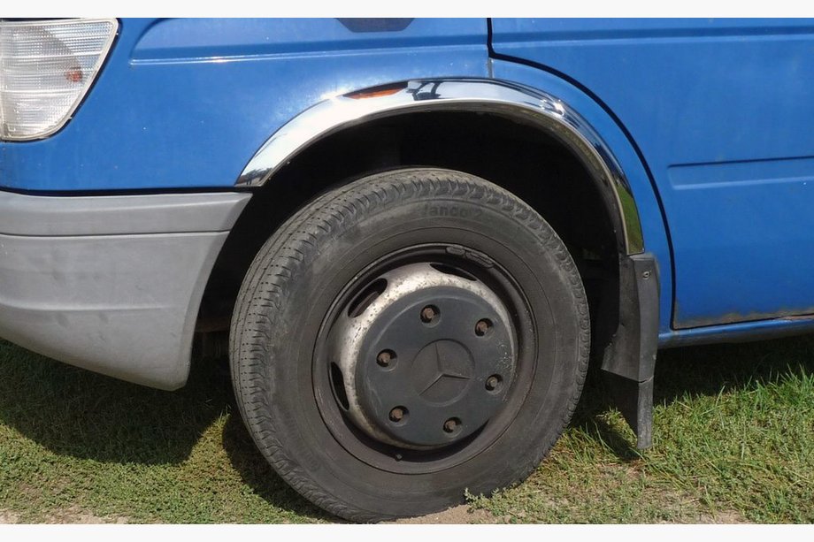 Mercedes Sprinter W901/902/903/904/905 1995–2006 Riteņu arku uzlikas (4 gab., nerūsējošais tērauds) Image