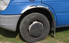 Mercedes Sprinter W901/902/903/904/905 1995–2006 Riteņu arku uzlikas (4 gab., nerūsējošais tērauds) foto 1