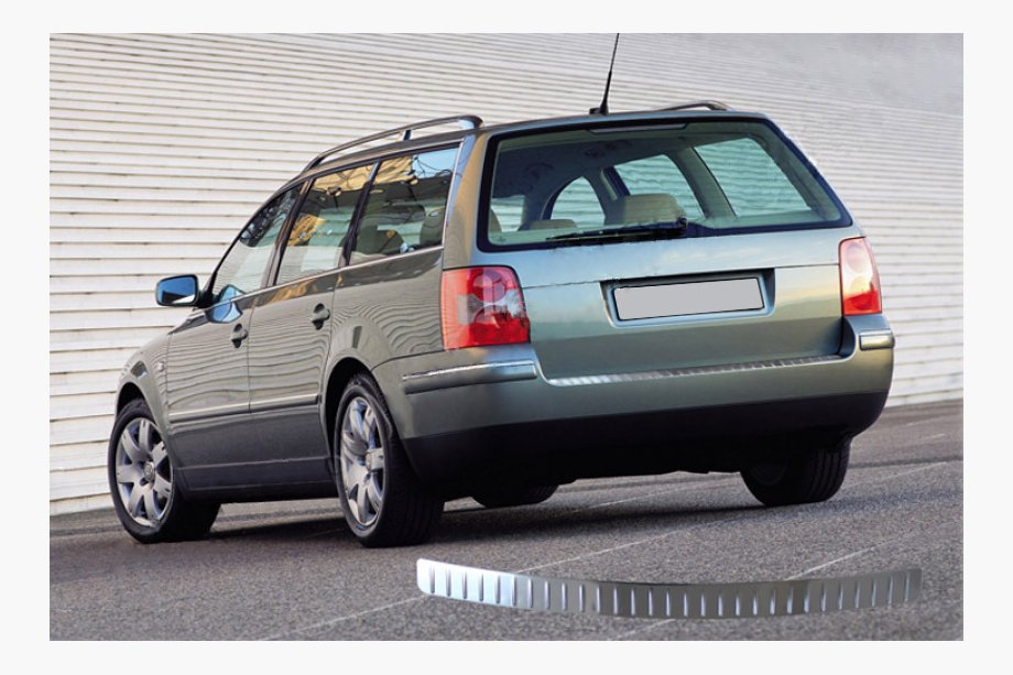 Volkswagen Passat B5 1997–2005 Aizmugurējā bampera uzlikas SW (Omsa, nerūsējošais tērauds) Image