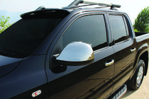 Volkswagen Amarok 2010–2022 Spoguļu uzlikas (2 gab., nerūsējošais tērauds) foto 1