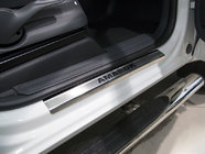 Volkswagen Amarok 2010–2022 Sliekšņu uzlikas Nataniko (4 gab., nerūsējošais tērauds) Premium – 3M līmlente, 0,8 mm foto 1