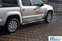 Volkswagen Amarok 2010–2022 Sānu aizsargcaurules (2 gab., nerūsējošais tērauds) foto 3