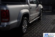 Volkswagen Amarok 2010–2022 Sānu aizsargcaurules (2 gab., nerūsējošais tērauds) foto 2