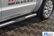 Volkswagen Amarok 2010–2022 Sānu aizsargcaurules (2 gab., nerūsējošais tērauds) foto 4