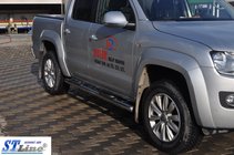 Volkswagen Amarok 2010–2022 Sānu aizsargcaurules (2 gab., nerūsējošais tērauds) foto 7