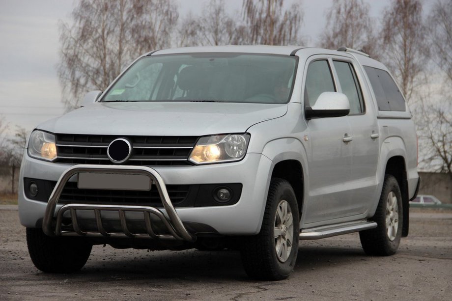 Volkswagen Amarok 2010–2022 Priekšējais aizsargstienis WT002 (nerūsējošais tērauds) Image
