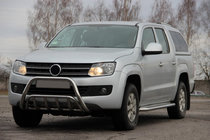 Volkswagen Amarok 2010–2022 Priekšējais aizsargstienis WT002 (nerūsējošais tērauds) foto 1