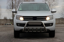 Volkswagen Amarok 2010–2022 Priekšējais aizsargstienis WT002 (nerūsējošais tērauds) foto 2