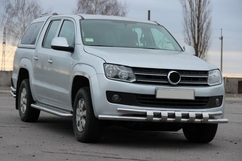 Volkswagen Amarok 2010–2022 Priekšējais aizsargstienis ST015 (nerūsējošais tērauds) Foto 3