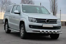 Volkswagen Amarok 2010–2022 Priekšējais aizsargloks F3-08.7 (nerūsējošais tērauds) foto 3