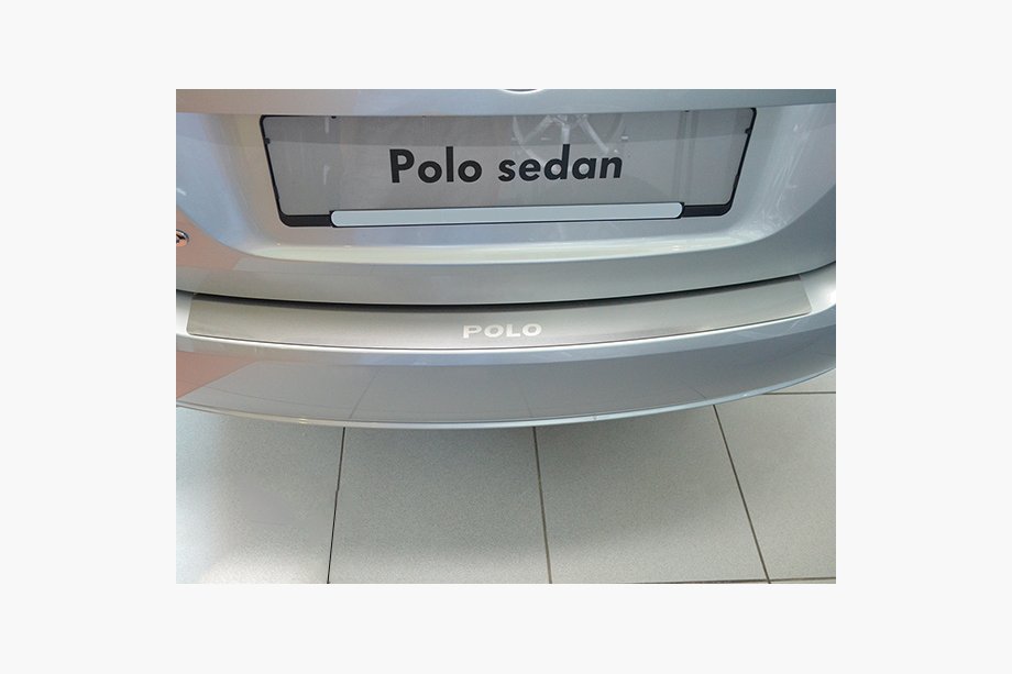 Volkswagen Polo 2010–2017 Aizmugurējā bampera uzlika Nataniko (nerūsējošais tērauds) 2009-2014, hečbeks Image